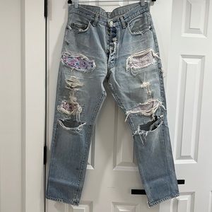 Vintage Levi’s with patchwork